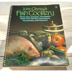John Clancy Fish Cookery Vintage Cookbook 70s Recipes Broiling Poaching Sauces